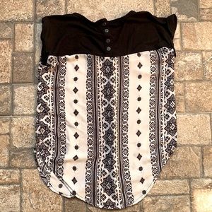 Black & White Blouse